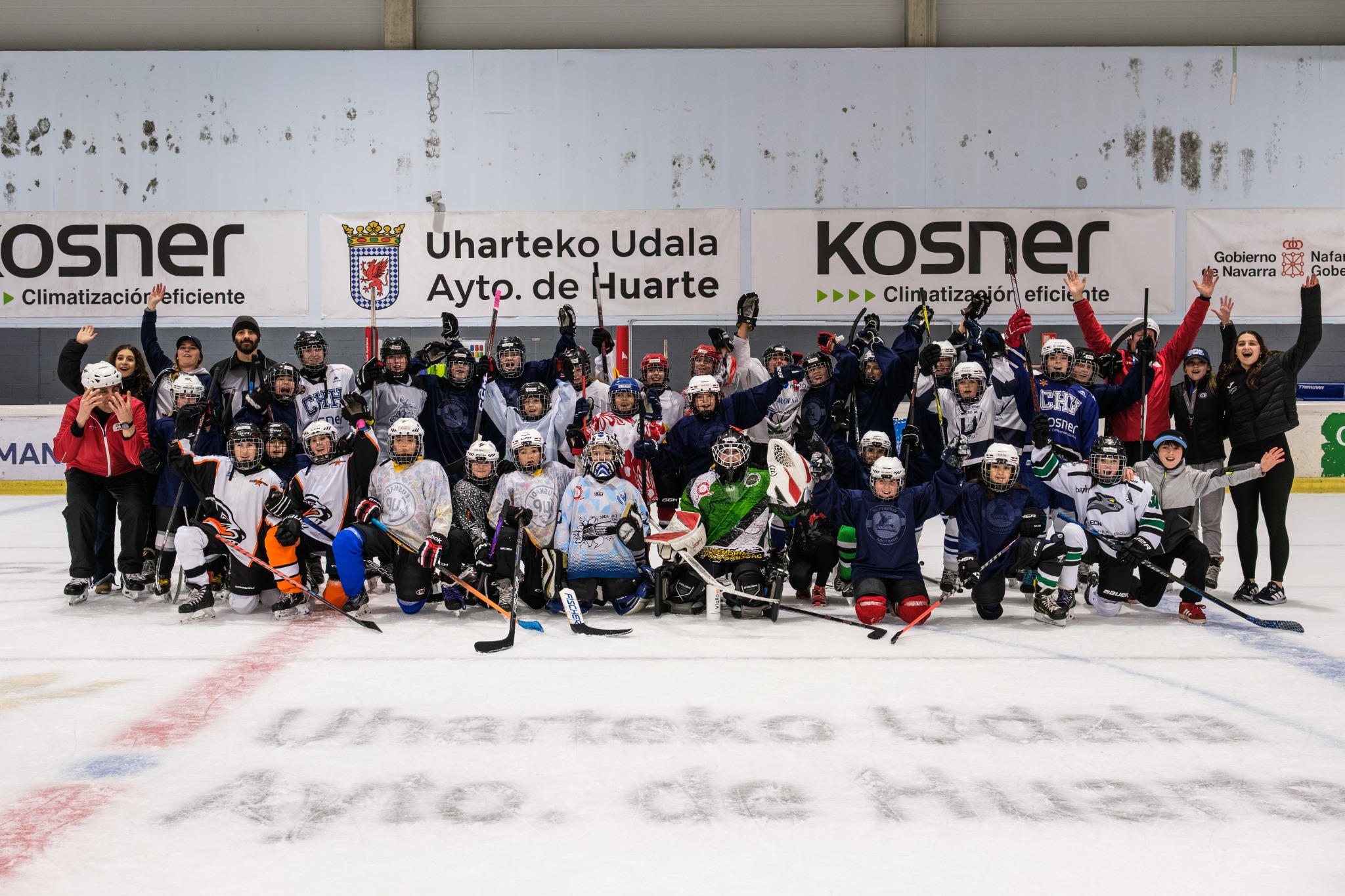 February Camp players and coaches gathered on the ice